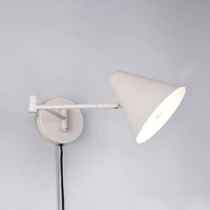 Nástenné svetlo Cosima, svetlošedá, výška 54 cm, kov, Hliník / sivá / zinok, Obývacia izba / jedáleň, kov, Moderný, Nástenné svietidlo