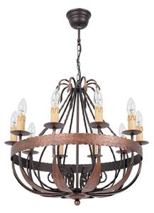 Luster na reťazi LOARA 10xE14/60W/230V