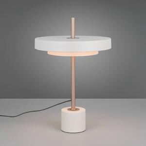Stolová LED lampa Keaton, svetlošedá, výška 45 cm, kov,, Hliník / sivá / zinok, Obývacia izba / jedáleň, kov