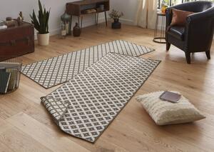 NORTHRUGS - Hanse Home koberce Kusový koberec Twin-Wendeteppiche 103127 braun creme - 80x250 cm