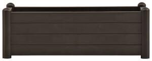 Vyvýšený záhradný záhon PP kávový 100x43x35 cm