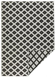 NORTHRUGS - Hanse Home koberce Kusový koberec Twin-Wendeteppiche 103124 schwarz creme – na von aj na doma - 80x150 cm