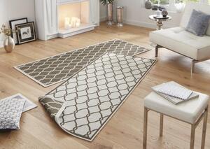 NORTHRUGS - Hanse Home koberce Kusový koberec Twin-Wendeteppiche 103122 braun creme – na von aj na doma - 160x230 cm