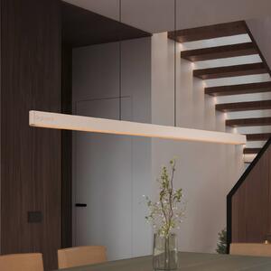 LED závesné svietidlo Donegal, béžová farba, dĺžka 150 cm,, Krémová / jantárovo žltá, Obývacia izba / jedáleň, kov, Moderný, Závesné svietidlo