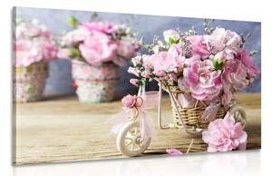 Obraz romantický ružový karafiát vo vintage nádychu Varianta: 120x80
