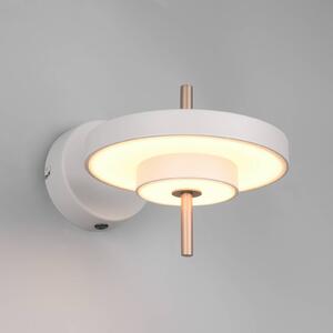 LED nástenné svetlo Keaton, svetlošedá, Ø 20 cm, kov,, Hliník / sivá / zinok, Obývacia izba / jedáleň, kov