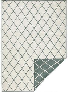 NORTHRUGS - Hanse Home koberce Kusový koberec Twin-Wendeteppiche 103117 grün creme – na von aj na doma - 80x150 cm