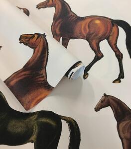 WALLCOLORS Horses Beige wallpaper - tapeta POVRCH: Prowall Concrete