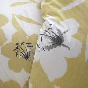 Žlto-biele obliečky Catherine Lansfield Lily, 135 x 200 cm
