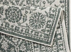 NORTHRUGS - Hanse Home koberce Kusový koberec Twin-Wendeteppiche 103115 grün creme – na von aj na doma - 80x250 cm