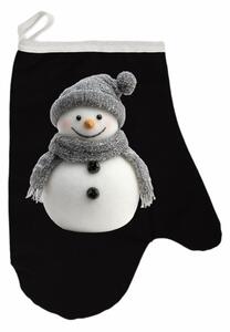 Vianočná kuchynská rukavica Snowbean EMI, čierna