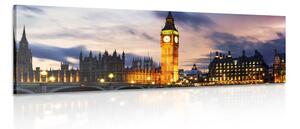 Obraz nočný Big Ben v Londýne Varianta: 150x50