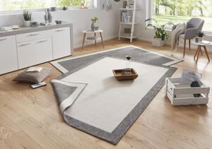 NORTHRUGS - Hanse Home koberce Kusový koberec Twin-Wendeteppiche 103108 creme grau – na von aj na doma - 80x150 cm