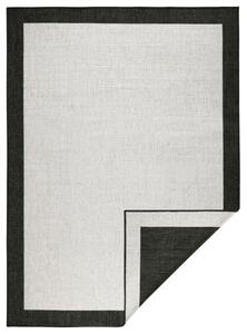 NORTHRUGS - Hanse Home koberce Kusový koberec Twin-Wendeteppiche 103105 creme schwarz – na von aj na doma - 120x170 cm