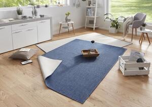 NORTHRUGS - Hanse Home koberce Kusový koberec Twin-Wendeteppiche 103100 blau creme – na von aj na doma - 80x250 cm