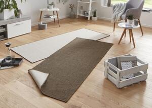 NORTHRUGS - Hanse Home koberce Kusový koberec Twin-Wendeteppiche 103099 braun creme - 80x150 cm