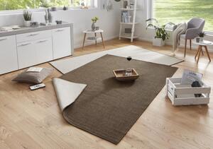 NORTHRUGS - Hanse Home koberce Kusový koberec Twin-Wendeteppiche 103099 braun creme - 80x250 cm