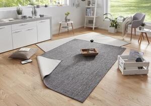 NORTHRUGS - Hanse Home koberce Kusový koberec Twin-Wendeteppiche 103097 grau creme – na von aj na doma - 80x150 cm