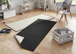 NORTHRUGS - Hanse Home koberce Kusový koberec Twin-Wendeteppiche 103096 schwarz creme – na von aj na doma - 120x170 cm