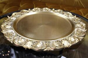 Zlatý matný klubový tanier 35cm