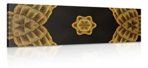Obraz zaujímavá zlatá Mandala Varianta: 150x50