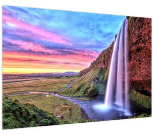 Obraz - Vodopád Seljalandsfoss (90x60 cm)