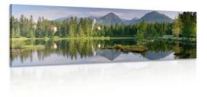 Obraz nádherná panoráma hôr pri jazere Varianta: 150x50