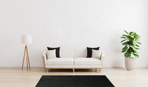 Vopi koberce Kusový koberec Eton čierny 78 - 57x120 cm