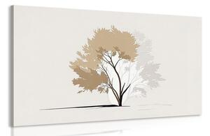 Obraz minimalistický strom s listami Varianta: 90x60