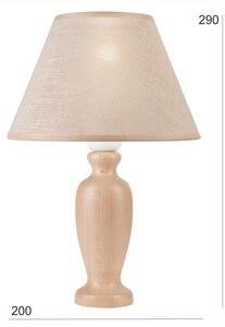 Stolná lampa AMFORA 1xE27/60W/230V béžová/buk