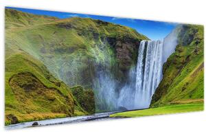 Obraz - Vodopád Seljalandsfoss (120x50 cm)