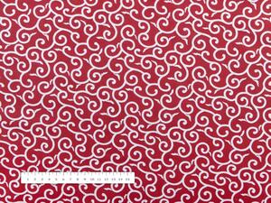 Biante Bavlnený oválny obrus Sandra SA-259 Ornamenty na rubínovo červenom 100x140 cm