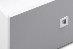 KONSIMO Detský mobilný kontajner MIRUM 2 zásuvky biela sivá