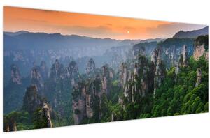 Obraz - Národný lesný park Zhangjiajie (120x50 cm)