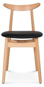 FAMEG Finn - A-1609 - jedálenská stolička Farba dreva: buk štandard, Čalúnenie: koža L1
