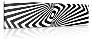 Obraz čiernobiela ilúzia Varianta: 150x50