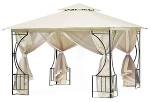 MODERNHOME Záhradný pavilón BETH s moskytiérou 3x4 m béžový