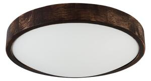 Stropné svietidlo OAK SMOKY SLIM 2xE27/15W/230V priemer 37 cm dub/tmavohnedá