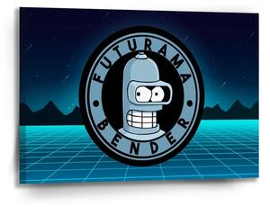 Sablio Obraz Futurama Bender Štvrtá dimenzia - 90x60 cm