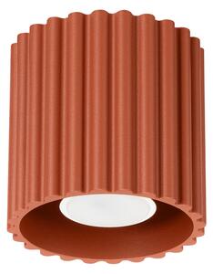 Stropné svietidlo Aura, 1x okrovo červené hliníkové tienidlo, (10 cm)
