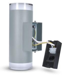 Brilagi - Vonkajšie nástenné svietidlo MATERA 2xGU10/30W/230V šedá IP54