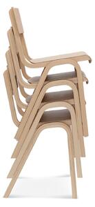 FAMEG Puppy - A-9349 - jedálenská stolička Farba dreva: buk štandard, Čalúnenie: dyha