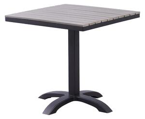 Záhradný stôl, sivá/čierna/kov/artwood, HOBRO NEW