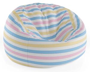 Sablio Sedací vak Cocoon Farebné pruhy - 75 x 45 x 35 cm