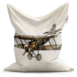 Sablio Sedací vak Historický dvojplošník Vintage - 150x100 cm