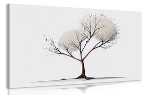 Obraz minimalistický strom bez lístia Varianta: 60x40