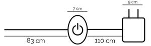 ONLI - LED Stojacia lampa DAFNE LED/38W/230V 4000K čierna