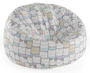 Sablio Sedací vak Cocoon Kreslené mačiatka - 75 x 45 x 35 cm
