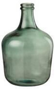 Váza zelená sklenená fľaša 2ks set VERDE