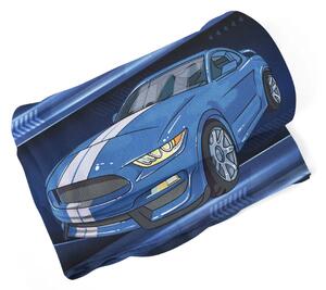 Sablio Deka Mustang Modré pozadie s pruhmi - 150x120 cm